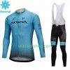 Fietskleding (Fietsshirt Lange Mouw + Lange Koersbroek) 2018 Astana Pro Team N001 Winter Thermal Fleece Fietskleding (Fietsshirt Lange Mouw + Lange Koersbroek) 2018 Astana Pro Team N001 Winter Thermal Fleece